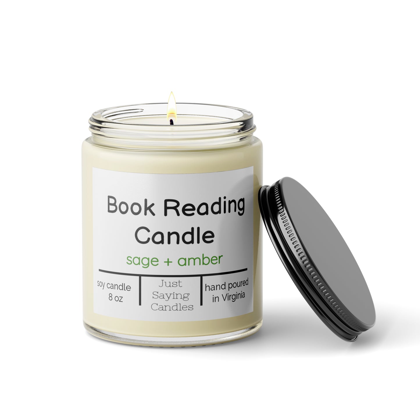 Book Reading Candle