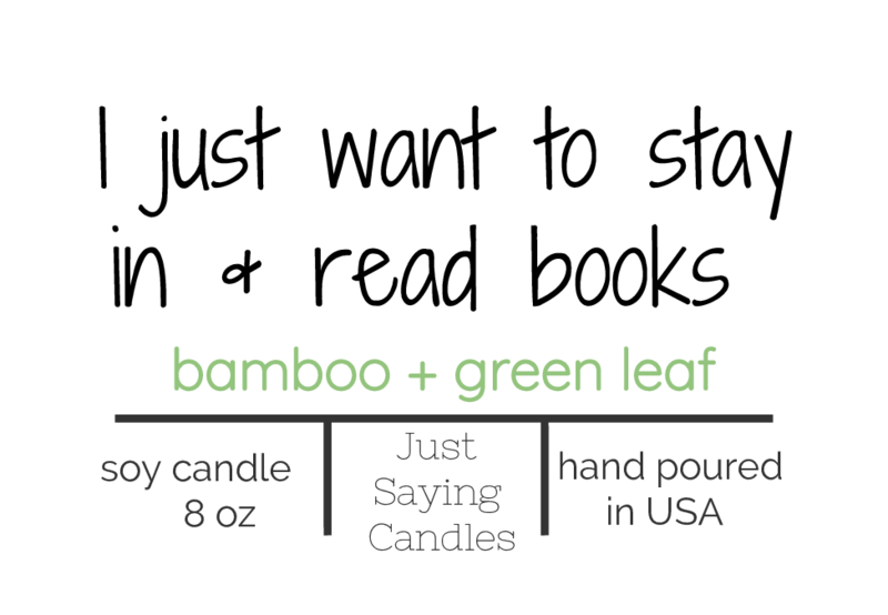 Bamboo Soy Candles | Green Leaf Candle | just saying candles