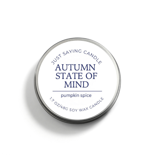 Autumn State of Mind soy candle tin