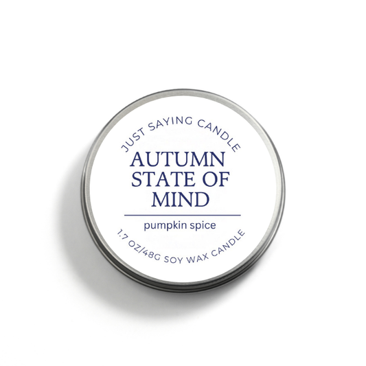 Autumn State of Mind soy candle tin