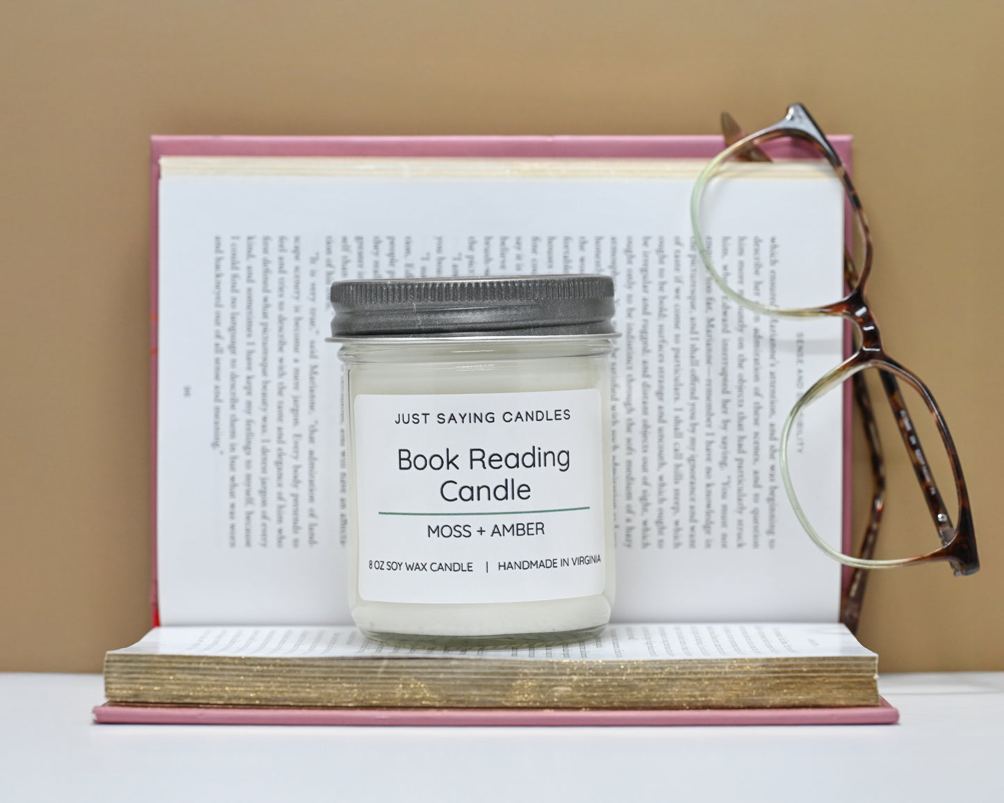 Book Reading Candle
