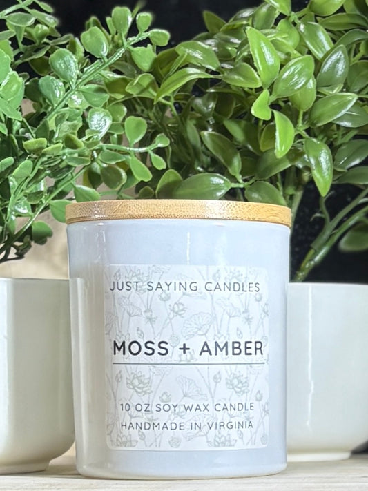 Moss + Amber Home Collection Soy Candle