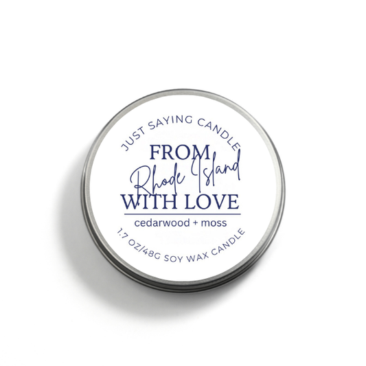 From Rhode Island with Love soy candle tin