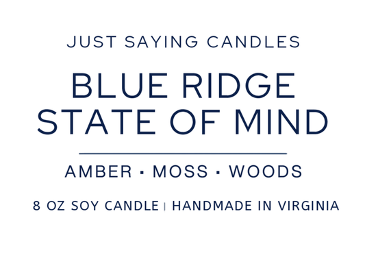 Blue Ridge State of Mind soy candle