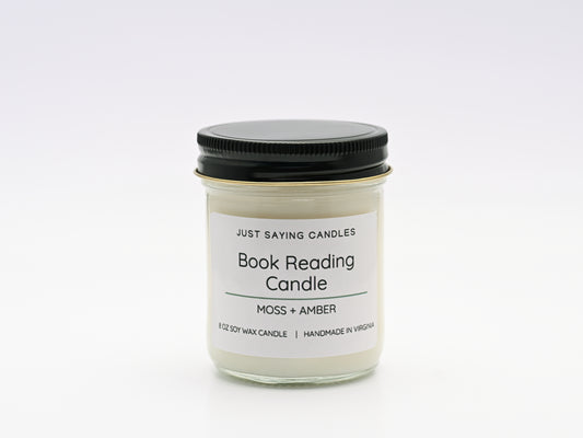 Book Reading Candle