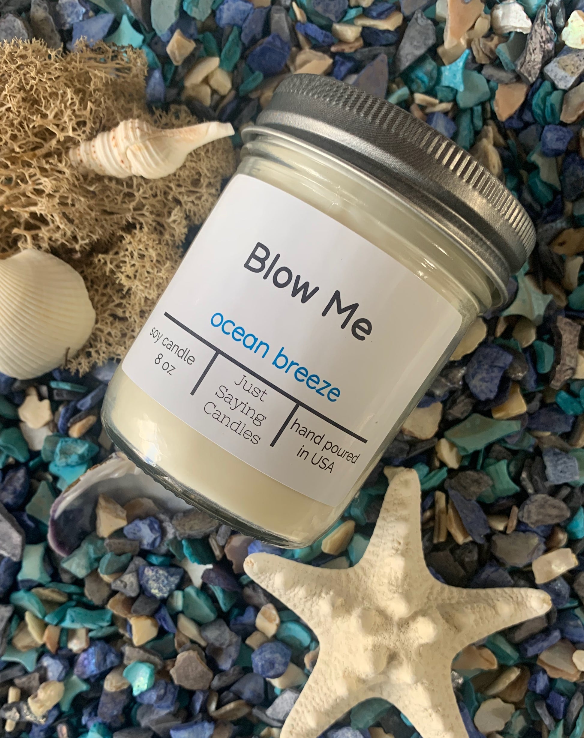 Blow Me Soy Candle | Lemon Scented Candle | just saying candles