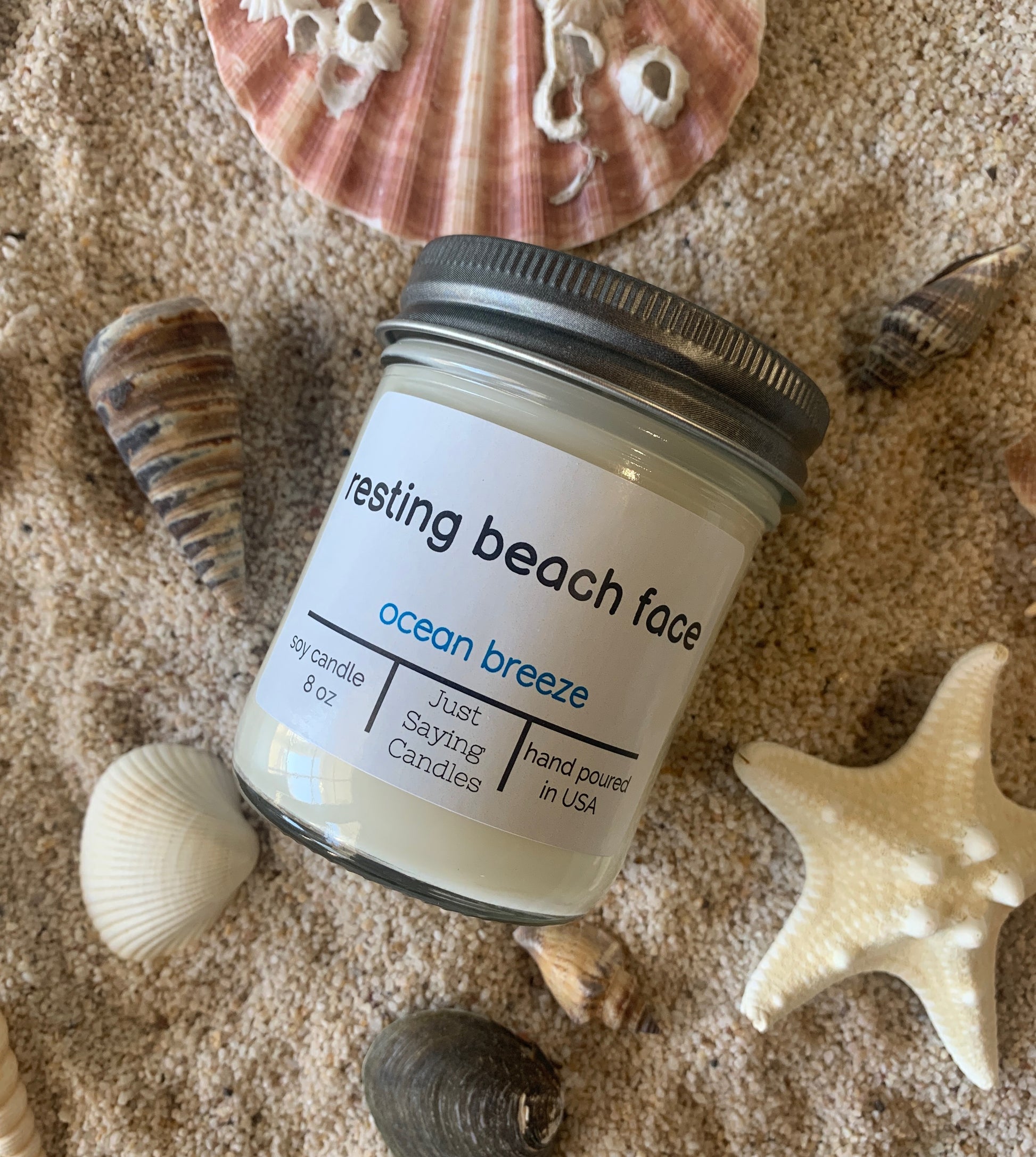 Ocean Breeze Candle | Natural Soy Candles | just saying candles