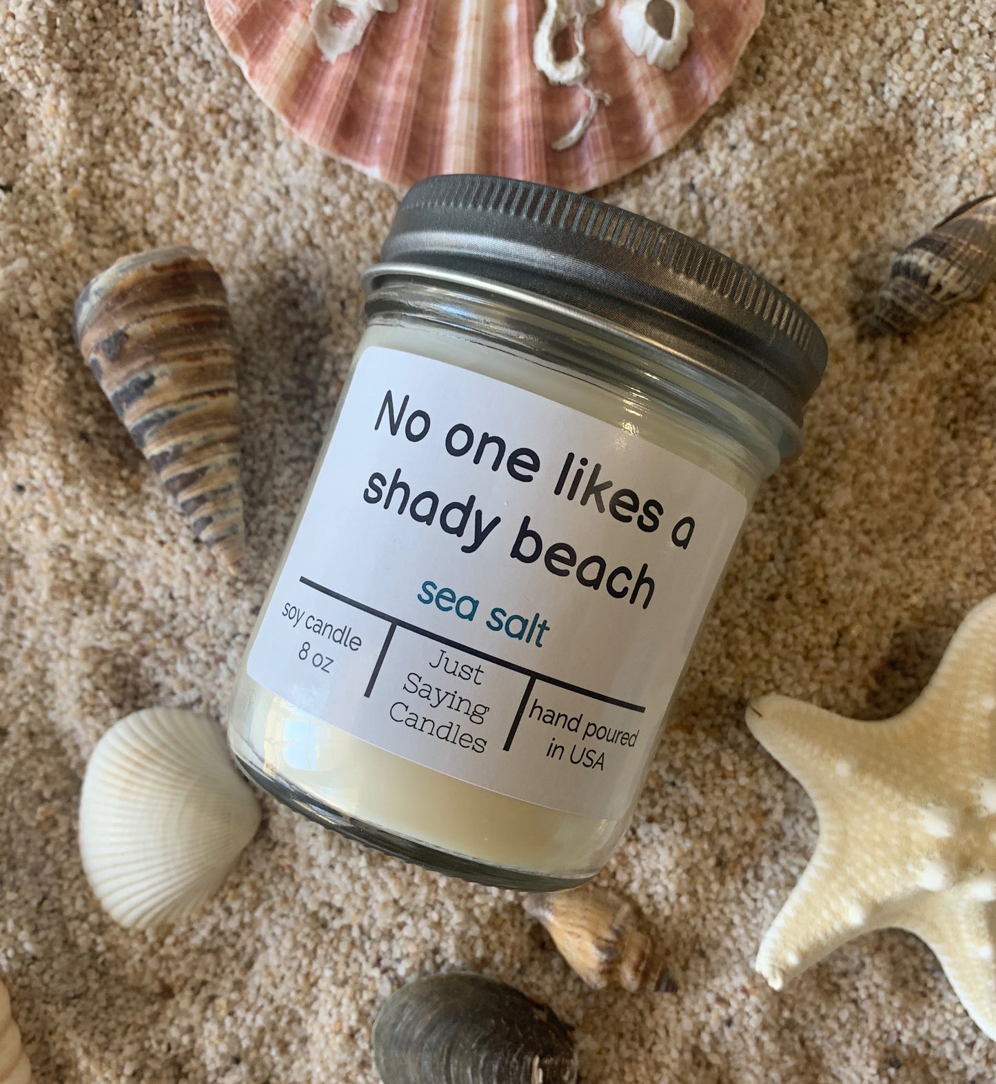 Sea Salt Candle | Vegan Soy Candle | just saying candles