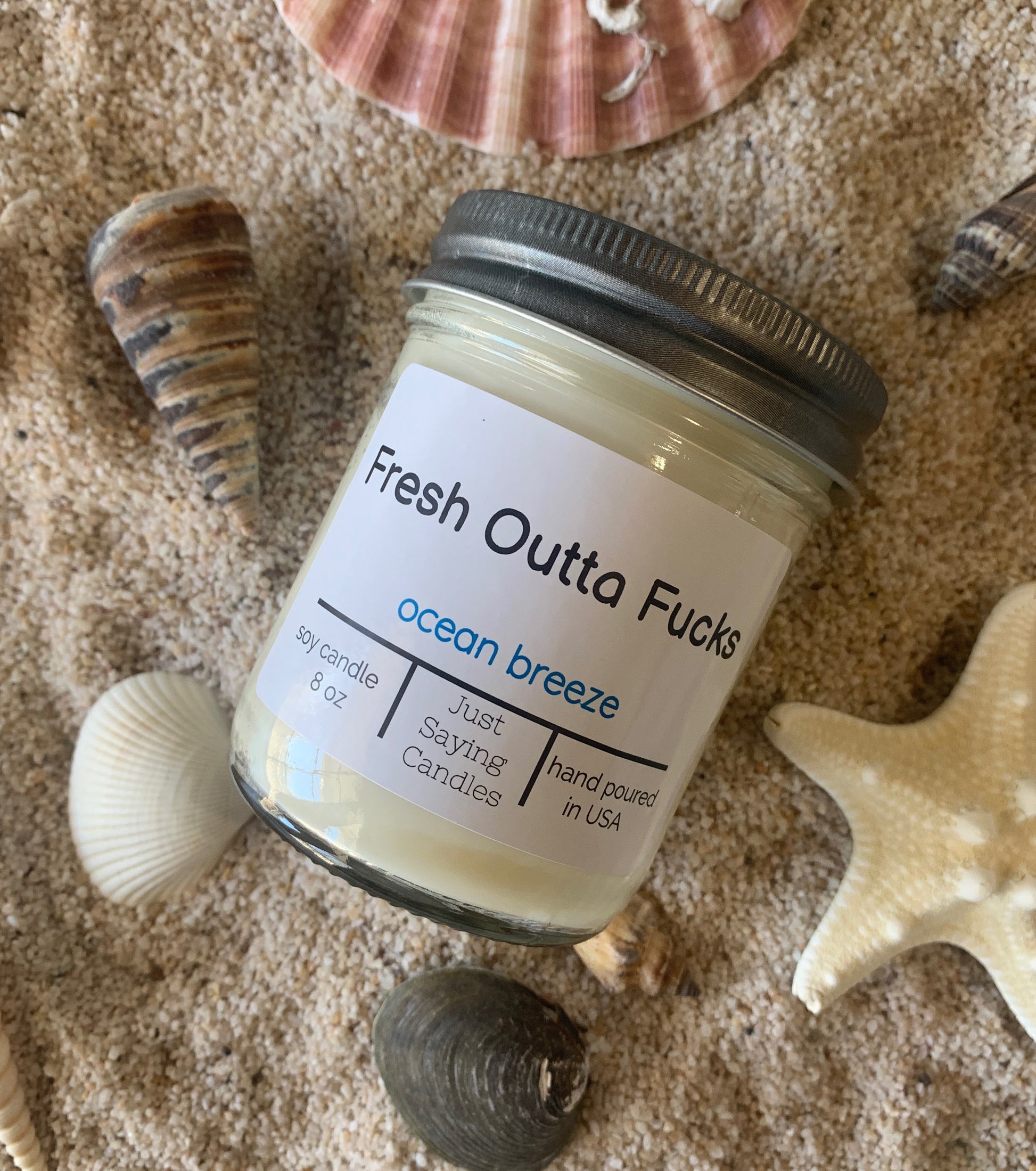 Ocean Breeze Candles | Lemon Scented Candles | just saying candles