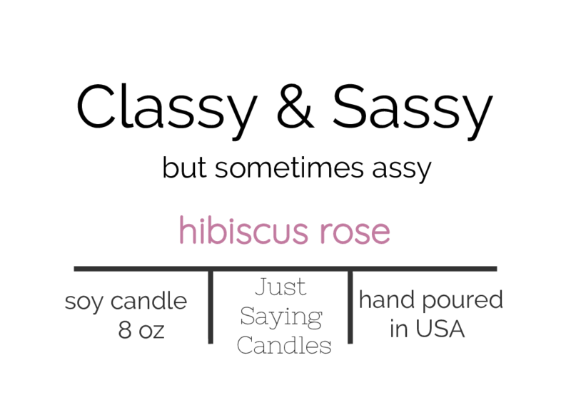 Hibiscus Rose Candle | Melon Scented Candles | just saying candles