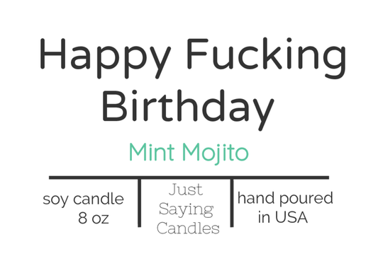 Happy Birthday Candles | Birthday Soy Candles | just saying candles